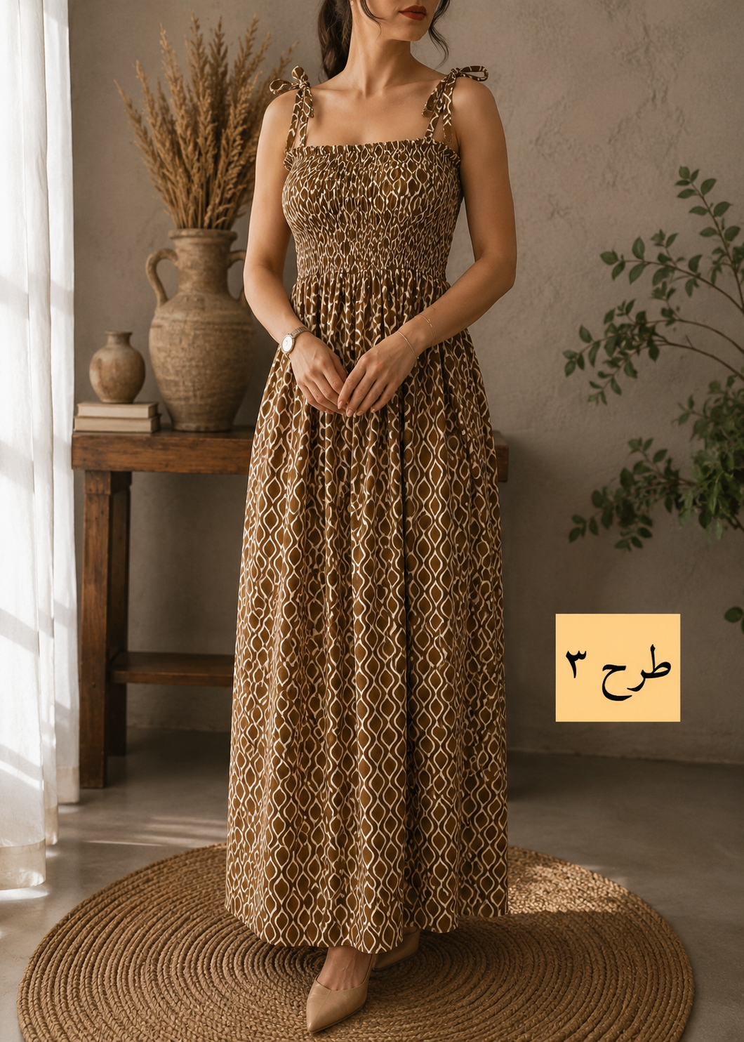 آماده ارسال / پیراهن ساحلی کرپ فلور  کد S02