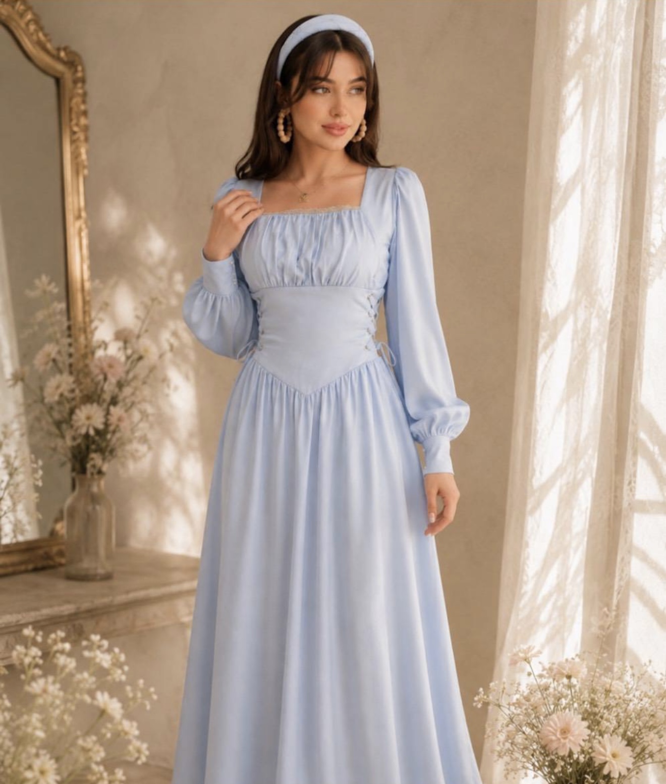 سفارش دوخت / پیراهن پرنسسی دخترانه ساده کد A22