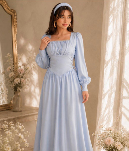 سفارش دوخت / پیراهن پرنسسی دخترانه ساده کد A22